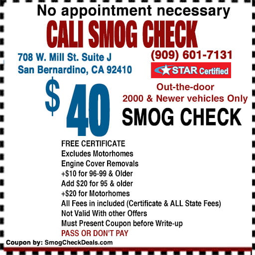 Smog Check Coupon